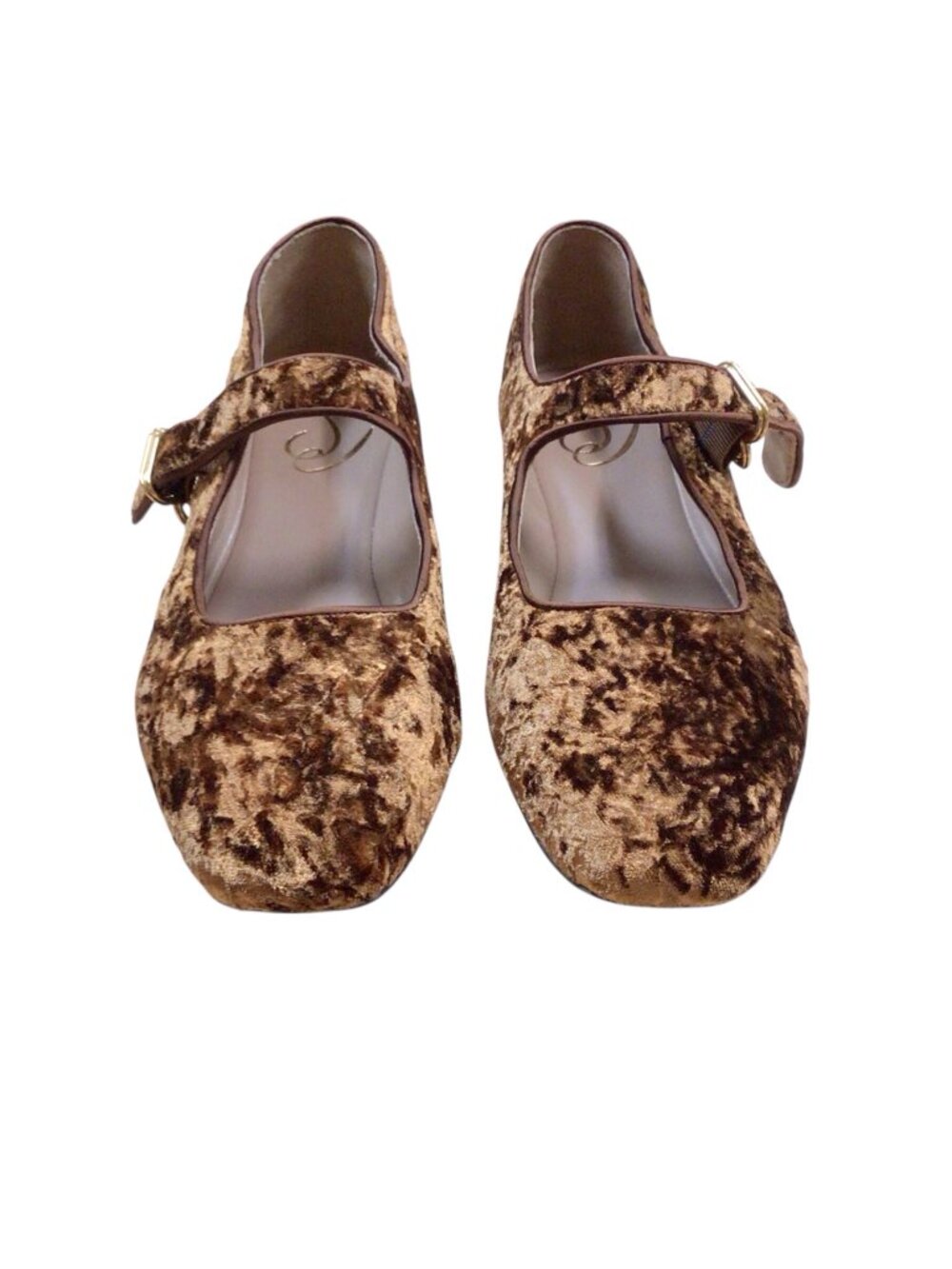 Sam Edelman "Michaela" Bronze Velvet Flats Size 8.5 - Picture 2 of 4